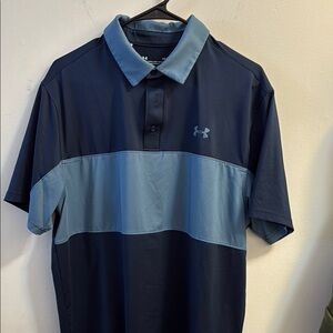 Mens Under Armour Performance Colorblock Polo